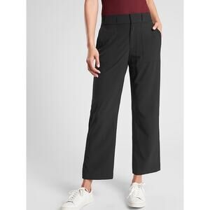 Athleta Black Casual Athleisure Travel Relaxed Tribeca Utility Crop Pants Size 0